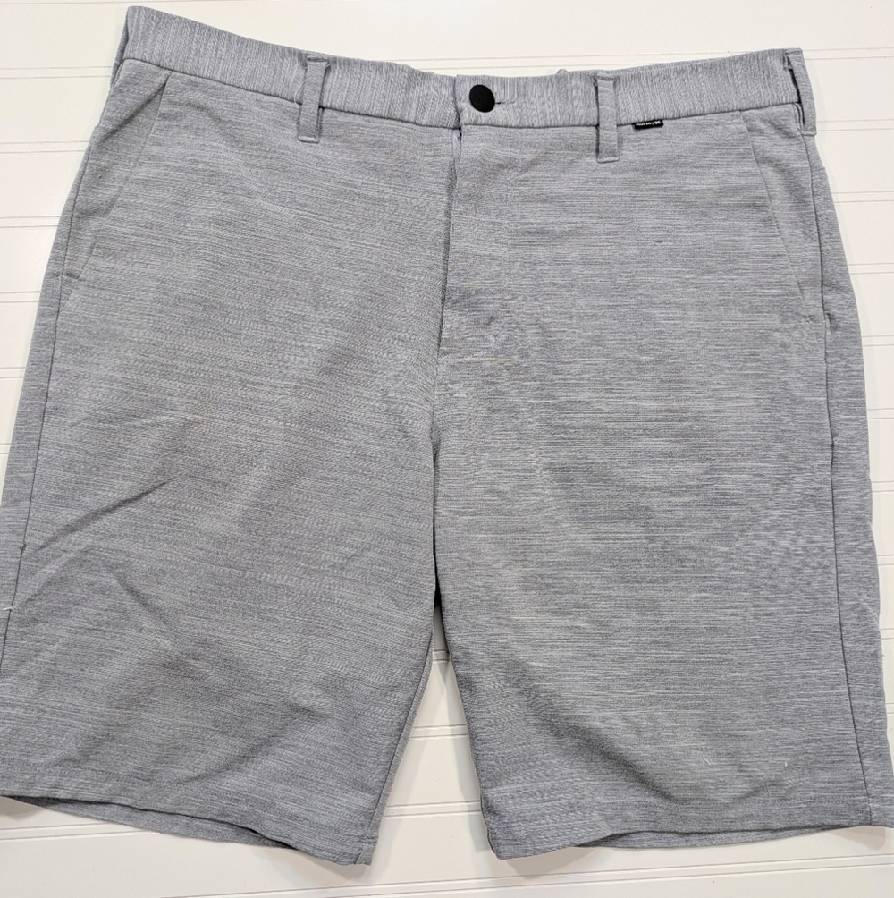 Hurley Gray Comfort Flat Front Shorts